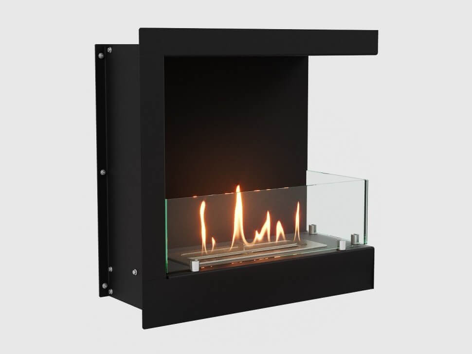 Встроенный биокамин Lux Fire Угловой 490 S (правый угол)