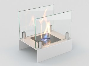 Биокамин настольный Lux Fire Арлекино S (белый)