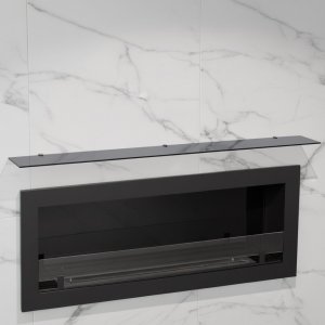 Стеклянная полка для биокамина Gray  1100
